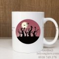 đại lý  ly sứ in hình, quà tặng halloween,